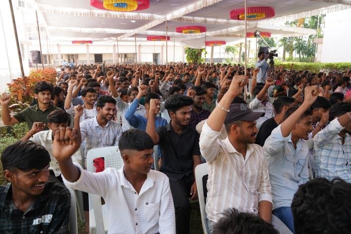 Youth convention participants